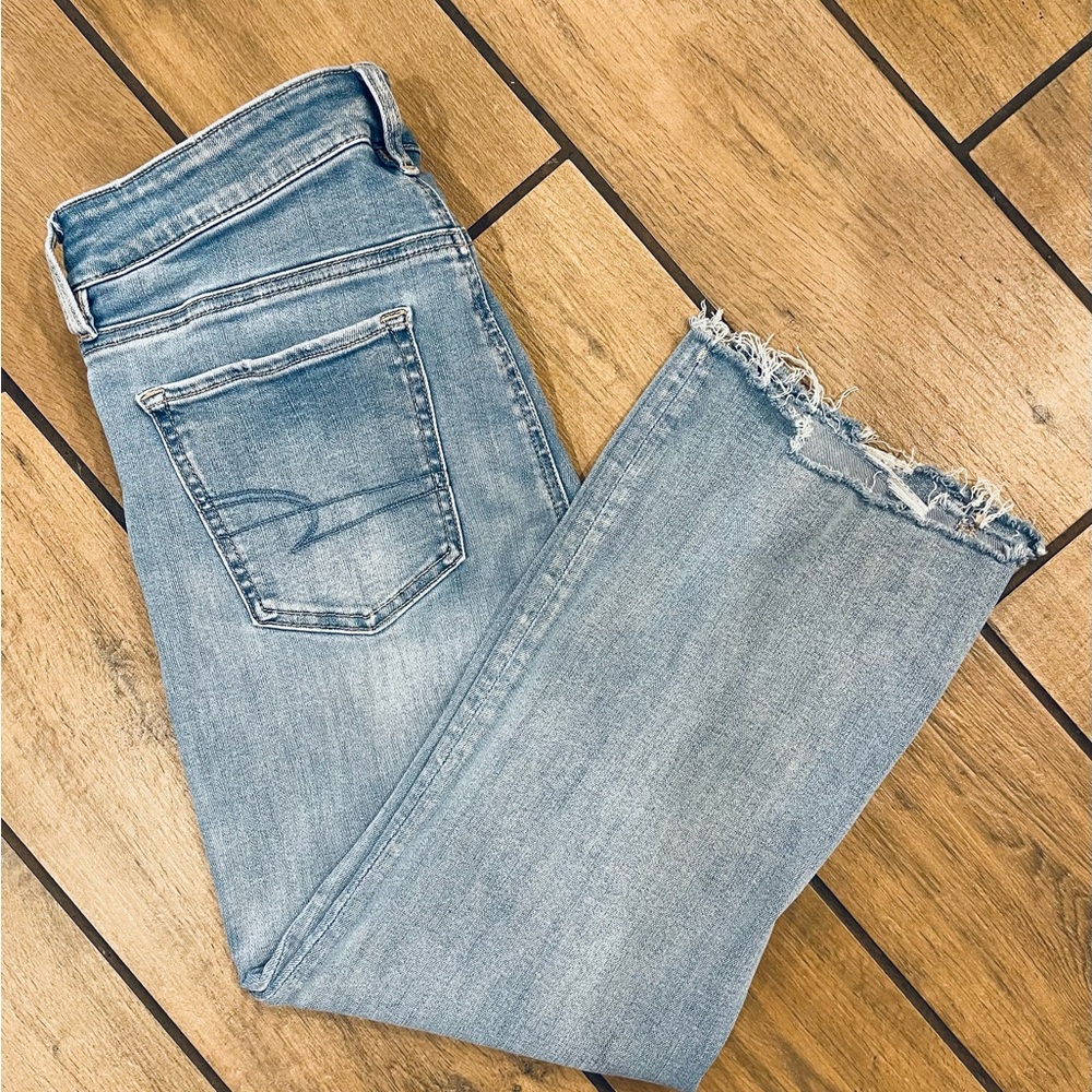 American Eagle Kick Boot Crop Jeans